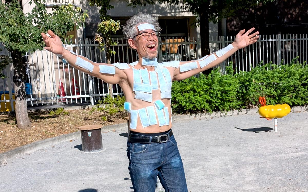 Is covering your entire upper body with cooling strips enough to fend off Japan’s summer heat?