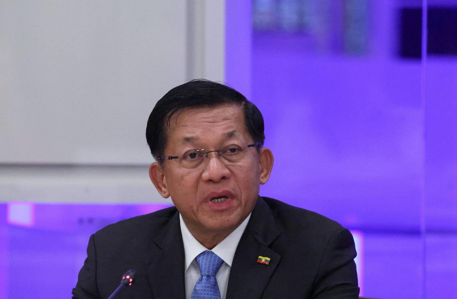 Myanmar leader calls on Japanese firms to invest